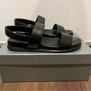 Prada sport black leather sandals, US size 8 (Prada size 38)